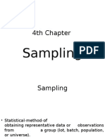 4th Chapter Sampling