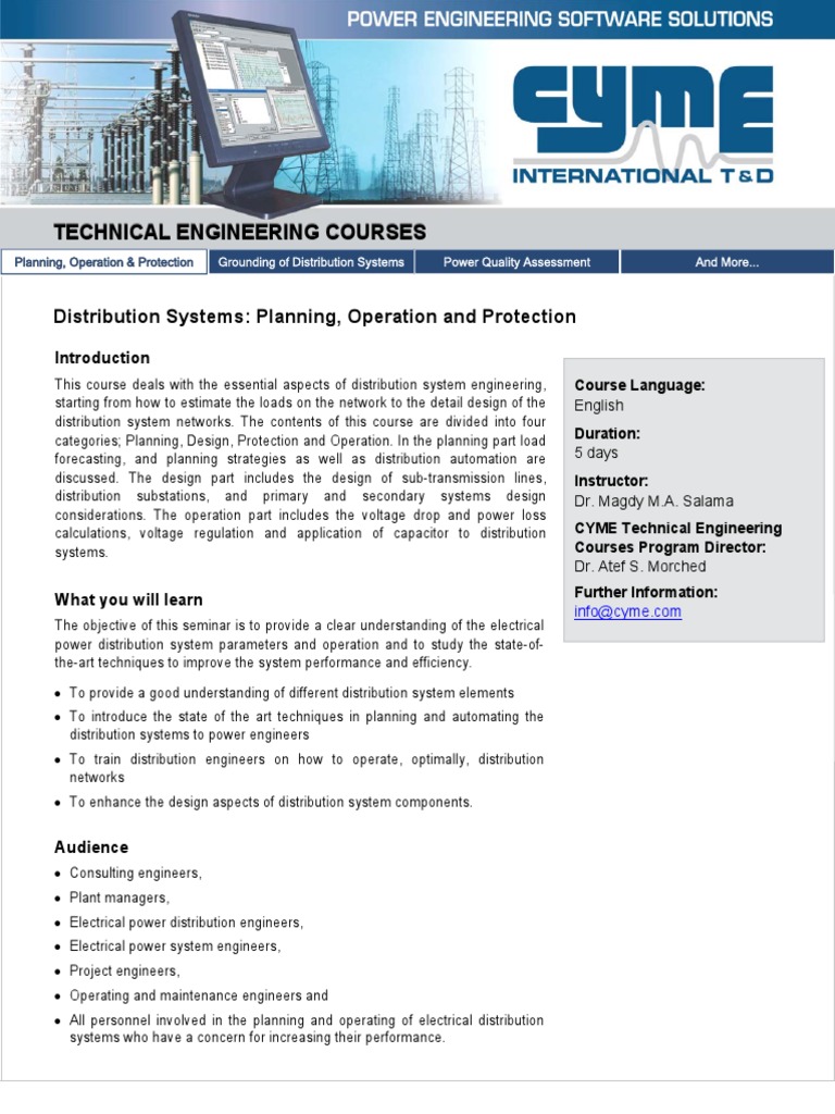 Technical Engineering for Distribution Systems | PDF | Electric Power ...