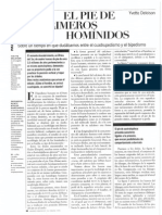 DELOISON, Yvette - El Pie de Los Primeros Homínidos (Mundo Científico 164, Gener 1996)