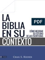 La Biblia en Su Contexto - Craig S. Keener