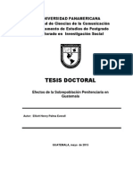 Los Efectos de La Sobrepoblacion Peniteniaria en Guatemala