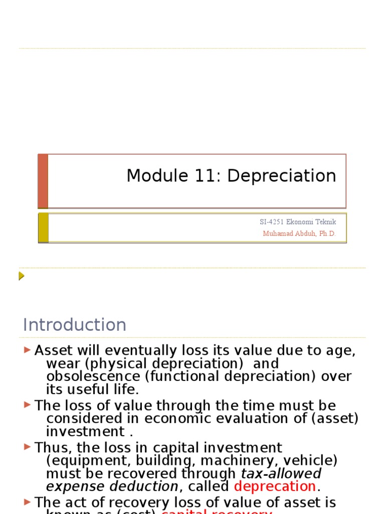 Understanding Depreciation Methods | PDF | Book Value | Depreciation