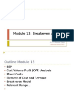 Module 13 Breakeven Analysis