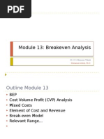 Module 13 Breakeven Analysis