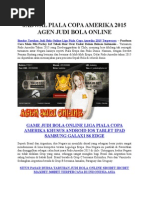 Download Jadwal Piala Copa Amerika 2015 Agen Judi Bola Online by AsiaBetKing SN268633991 doc pdf