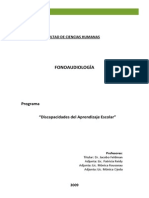 Discapacidades del Aprendizaje Escolar