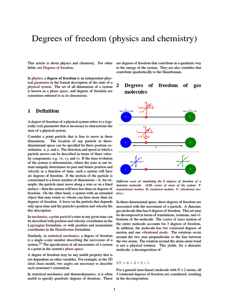 DEGREES OF FREEDOM FORMULA ORGANIC CHEMISTRY intelligence overview