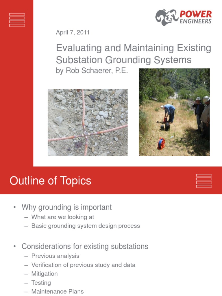 Evaluating and Maintaining Existing Substation Grounding Systems | PDF ...
