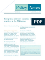 Olicy: Perceptions and Laws On Unfair Trade Practices in The Philippines