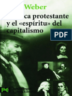 Weber-La Etica Protestante y El Espíritu Del Capitalismo
