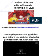 Ver Colombia Vs Venezuela Copa America 2015