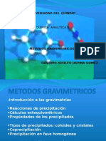 Quimica Analitica II - Metodos Gravimetricos