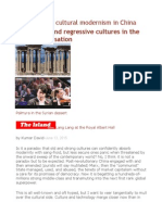 Technical and Cultural Modernism in China Progressive and Regressive Cultures in The Age of Globalisation