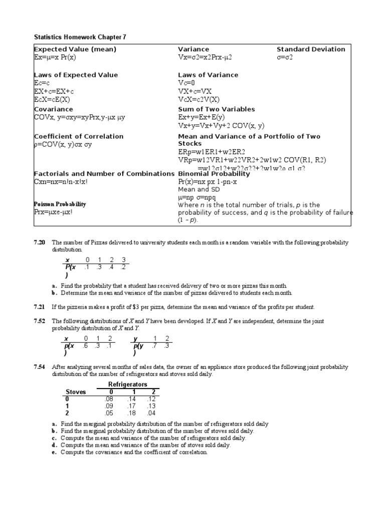 Standard deviation worksheets with answers image
