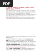 10 Fatos Da República Da Espada Que Vale a Pena Estudar Para o Vestibular