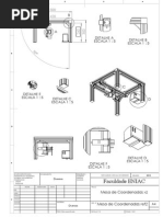 Mesa de Coordenadas Desenho Mecânico
