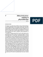 Ethica Decision Making in Physiotherapy