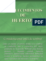 Establecimiento de Huertos