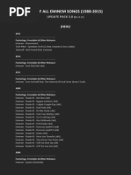 List of All Eminem Songs (1988-2019) | PDF | African American ...