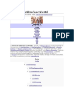 Historia de La Filosofía Occidental