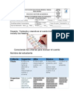 Rubrica para Evaluar El Cuento.