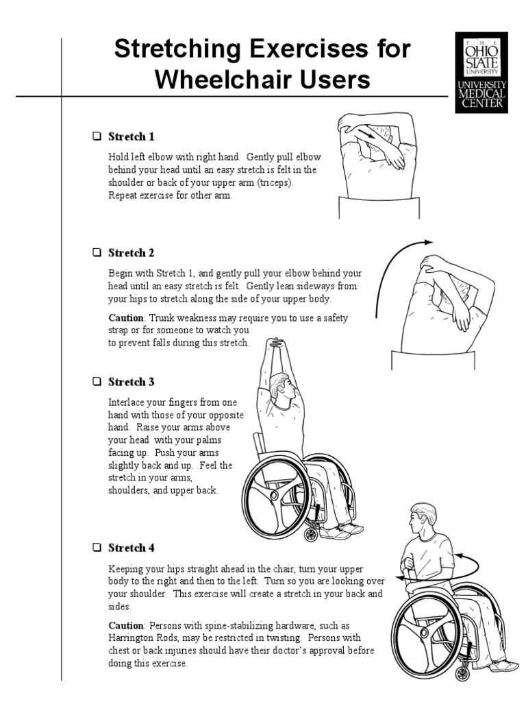 Wheelchair Stretches PDF Elbow Wheelchair