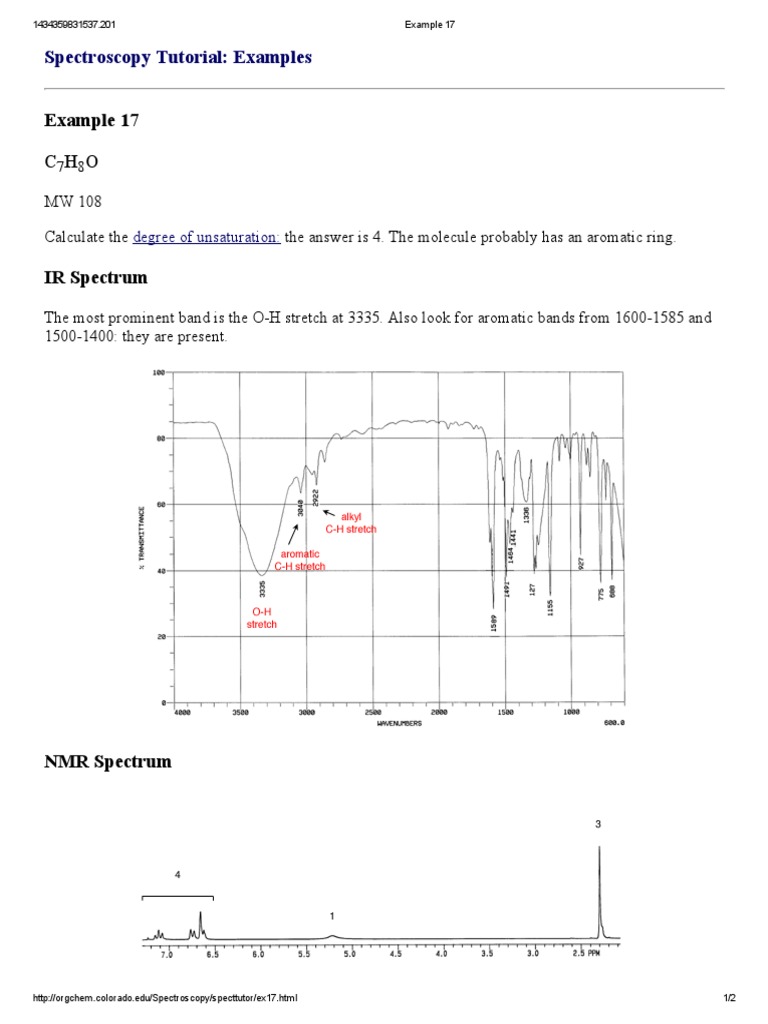 Example 17 Spectroscopy Tutorial Examples PDF