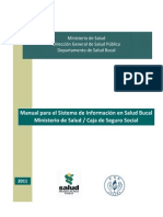 Manual Sistema Informacion Salud Bucal PANAMA