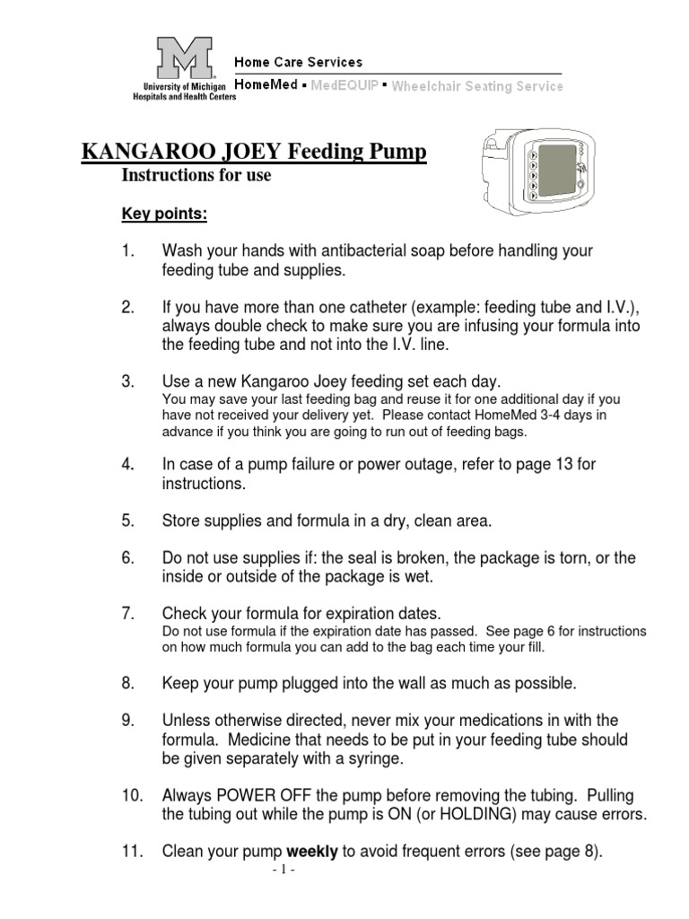 Kangaroo Joey Manual Intravenous Therapy Pump