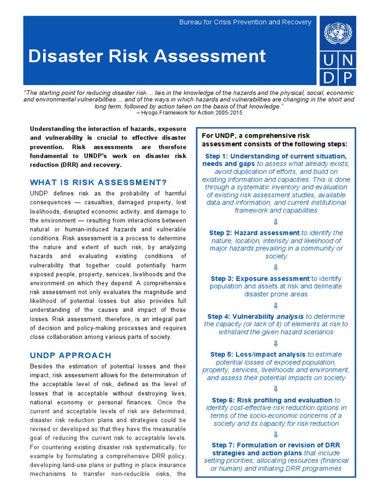 2disaster Risk Reduction - Risk Assessment PDF | PDF