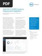 Dell KACE K2000 Deployment Appliance