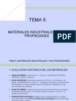 Materiales industriales y Propiedades