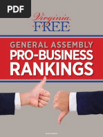 Download Virginia Free General Assembly Pro-Business Rankings by Virginia FREE SN268681334 doc pdf
