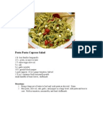 Pesto Pasta Caprese Salad Recipe