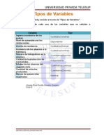 Tipos de Variables