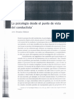 La Psicologia Desde El Punto de Vista Conductista