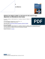 Spiritual and Religious Beliefs As Risk Factors For The Onset of Major Depression