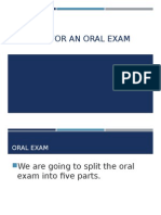 Rubrics For An Oral Exam