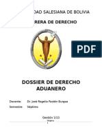 Derecho Aduanero