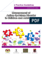CPG Management of Autism Spectrum Disorder in Children and Adolescents