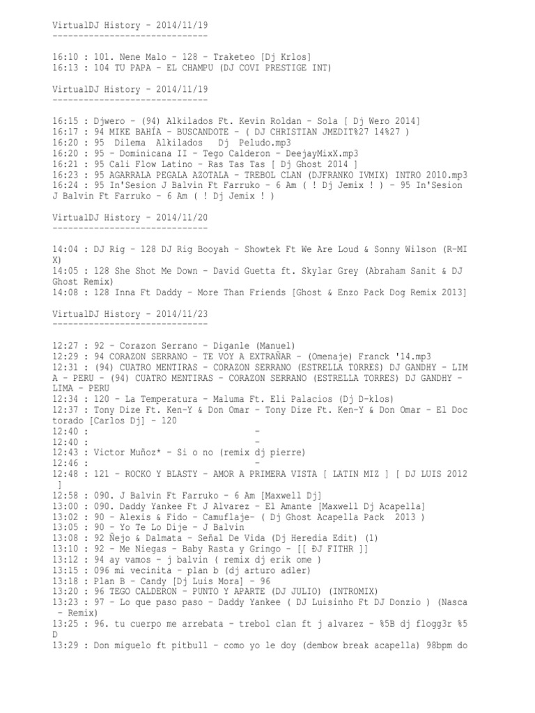Track List Music | PDF