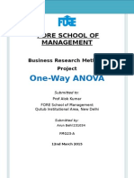 One Way Annova (SPSS)