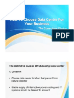 How To Choose Right Data Center