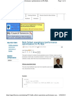 Bulk Collect Operations Performance Optimization in PLSQL