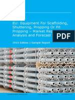 EU: Equipment For Scaffolding, Shuttering, Propping or Pit Propping - Market Report. Analysis and Forecast To 2020