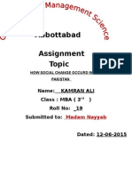 Abbottabad: Name: Kamran Ali Class: MBA (3) Roll No: - 19 Submitted To