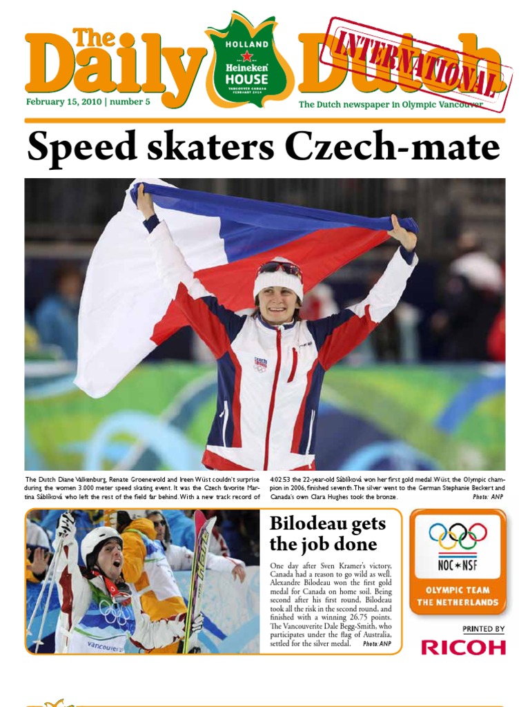The Daily Dutch International #5 From Vancouver - 02/15/10 | PDF ...