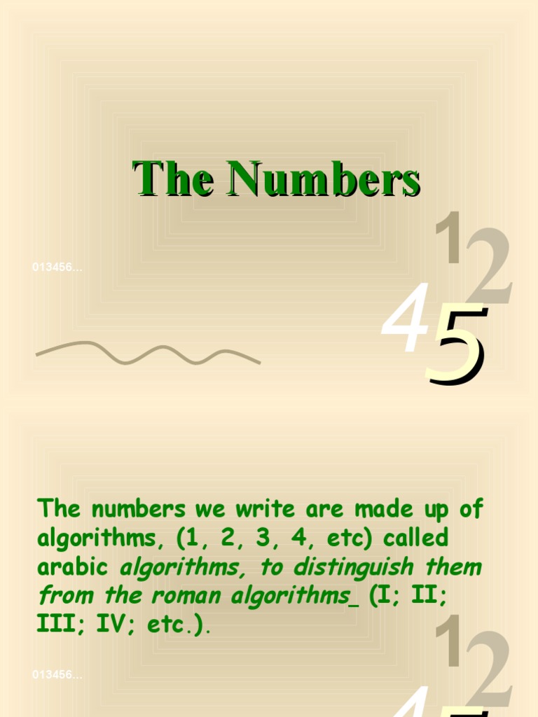 The Numbers | PDF | Algorithms | Logic