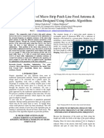 Comparative Study of Micro-Strip Patch Line Feed Antenna Coaxial Feed Antenna Designed Using Genetic Algorithms-libre