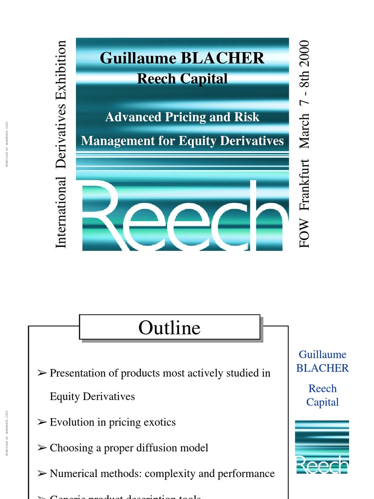 Equity Derivatives PDF | PDF | Greeks (Finance) | Black–Scholes Model